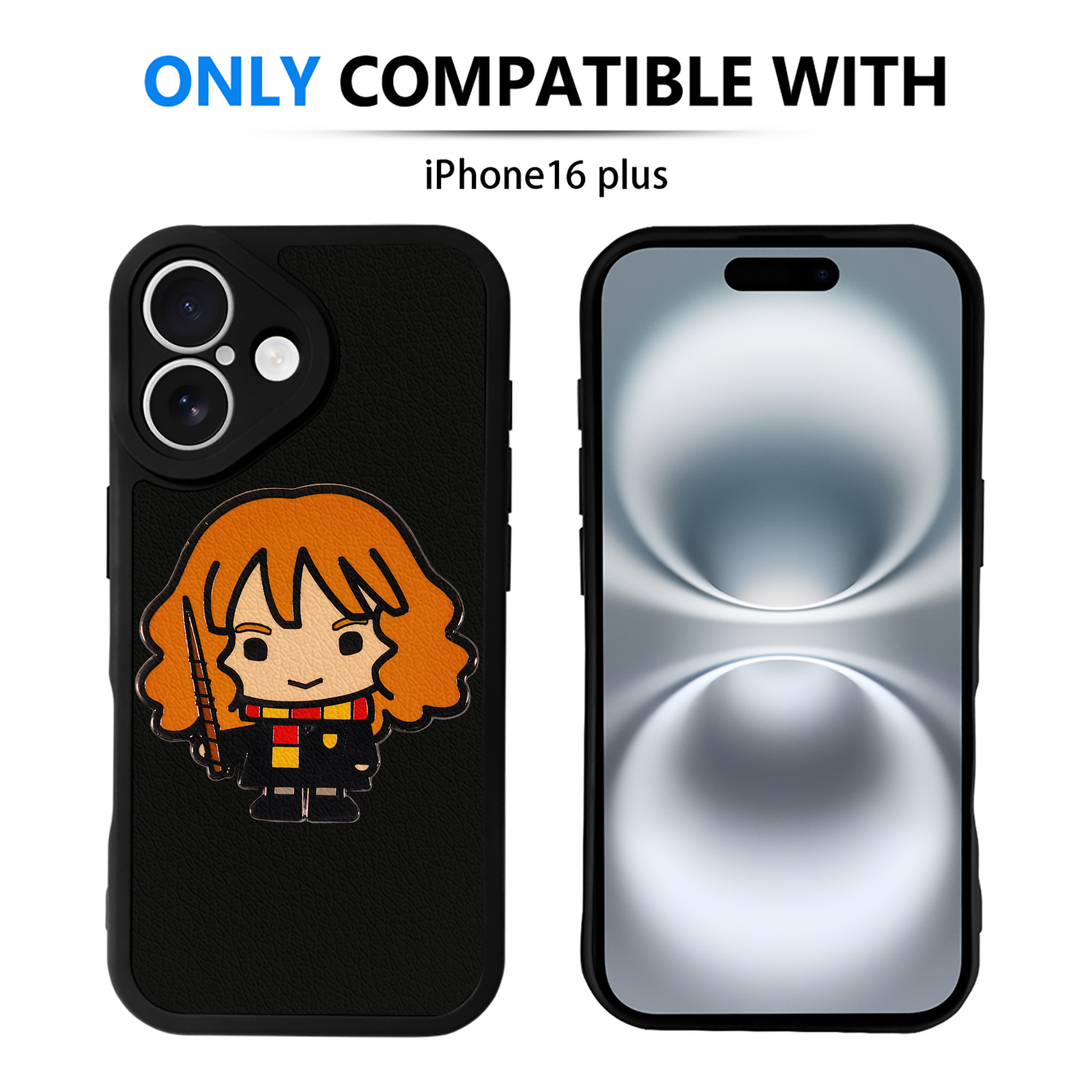 （画像用） Harry Potter ハリー・ポッターシリーズ 【iPhone 16シリーズ対応】シリコンスマホケース（レザー調） 材質：シリコン